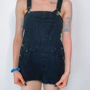 Blackheart Black Denim Overalls